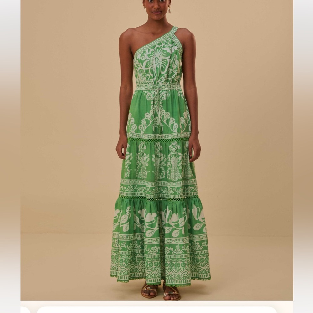 FARM Rio Green Maxi Dress